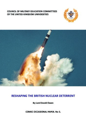 No. 5: Reshaping the British Nuclear Deterrent by Lord David Owen, 2015